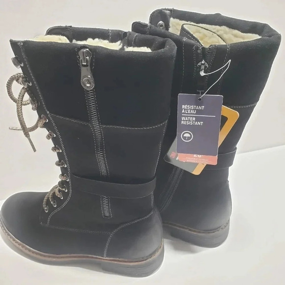 NWT Banff Trail Black Womans Boots Size 9 - Picture 4 of 9